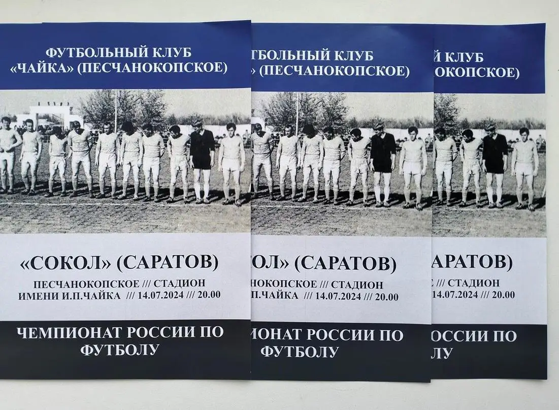 Чайка Песчанокопское - Сокол Саратов 14.07.2024 авт.