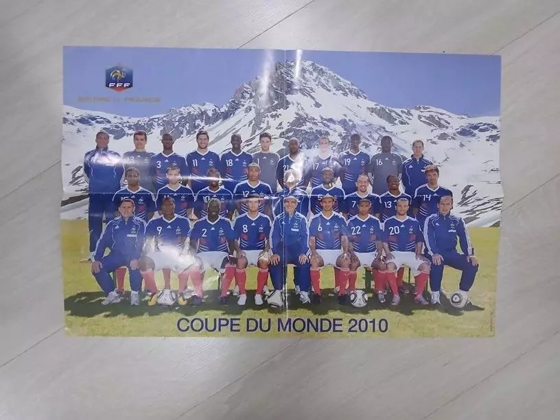 Плакат Equipe de France Coupe du monde 2010 Сборная Франции Чемпионат мира 2010