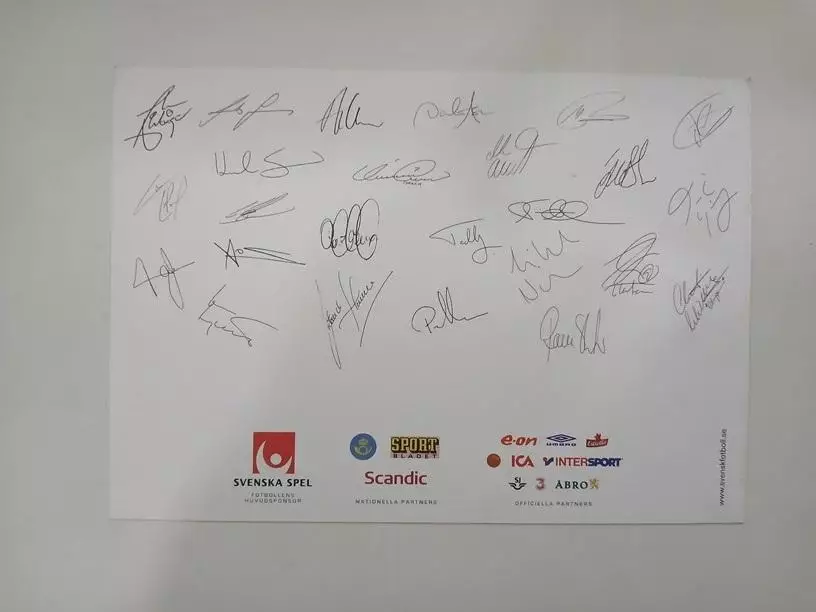 Фотооткрытка «VM-Truppen-2006» (национальная сборная Швеции 2006) 1