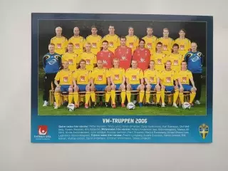 Фотооткрытка «VM-Truppen-2006» (национальная сборная Швеции 2006)