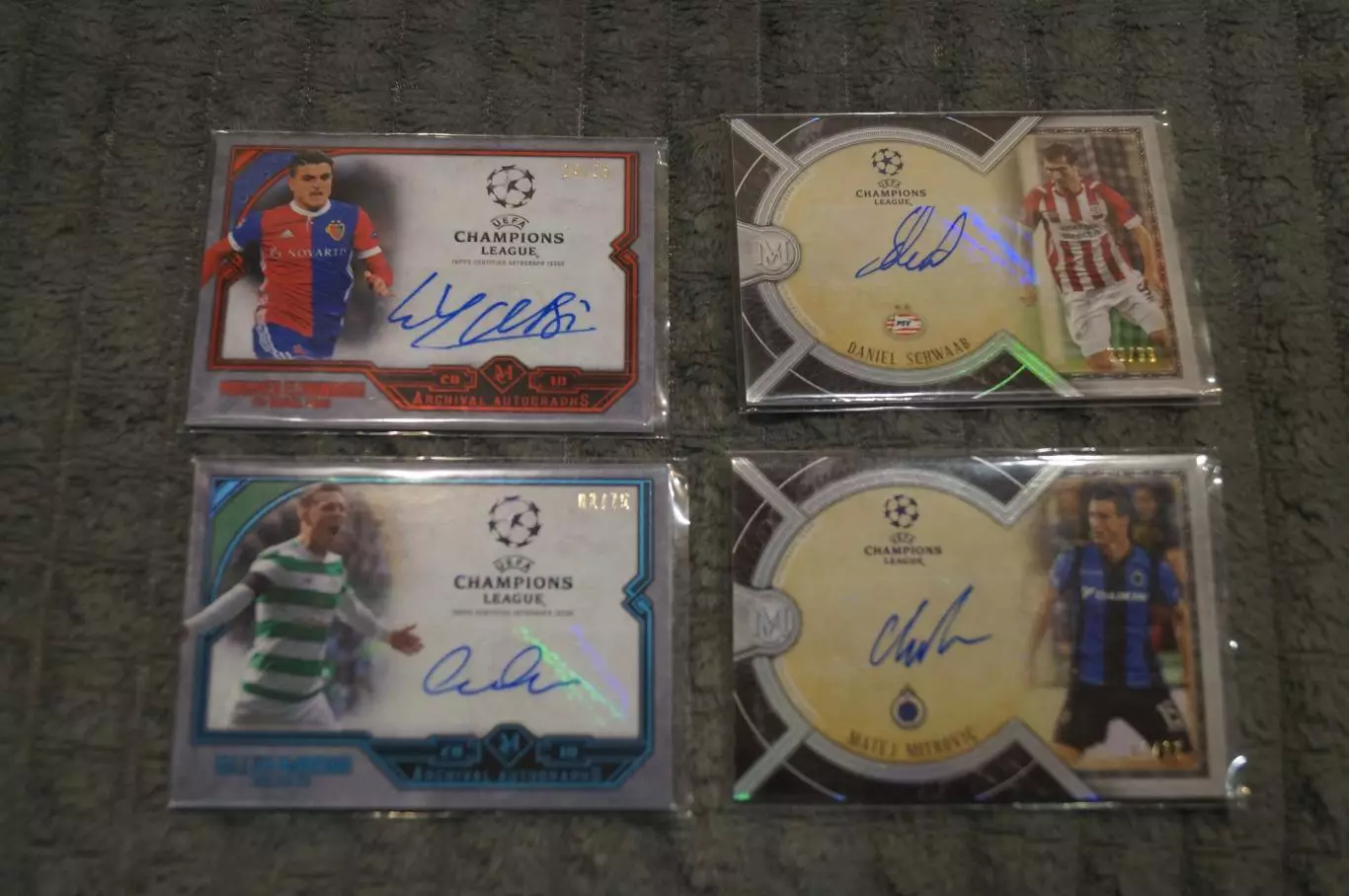 Футбольные автографы сертифицированные