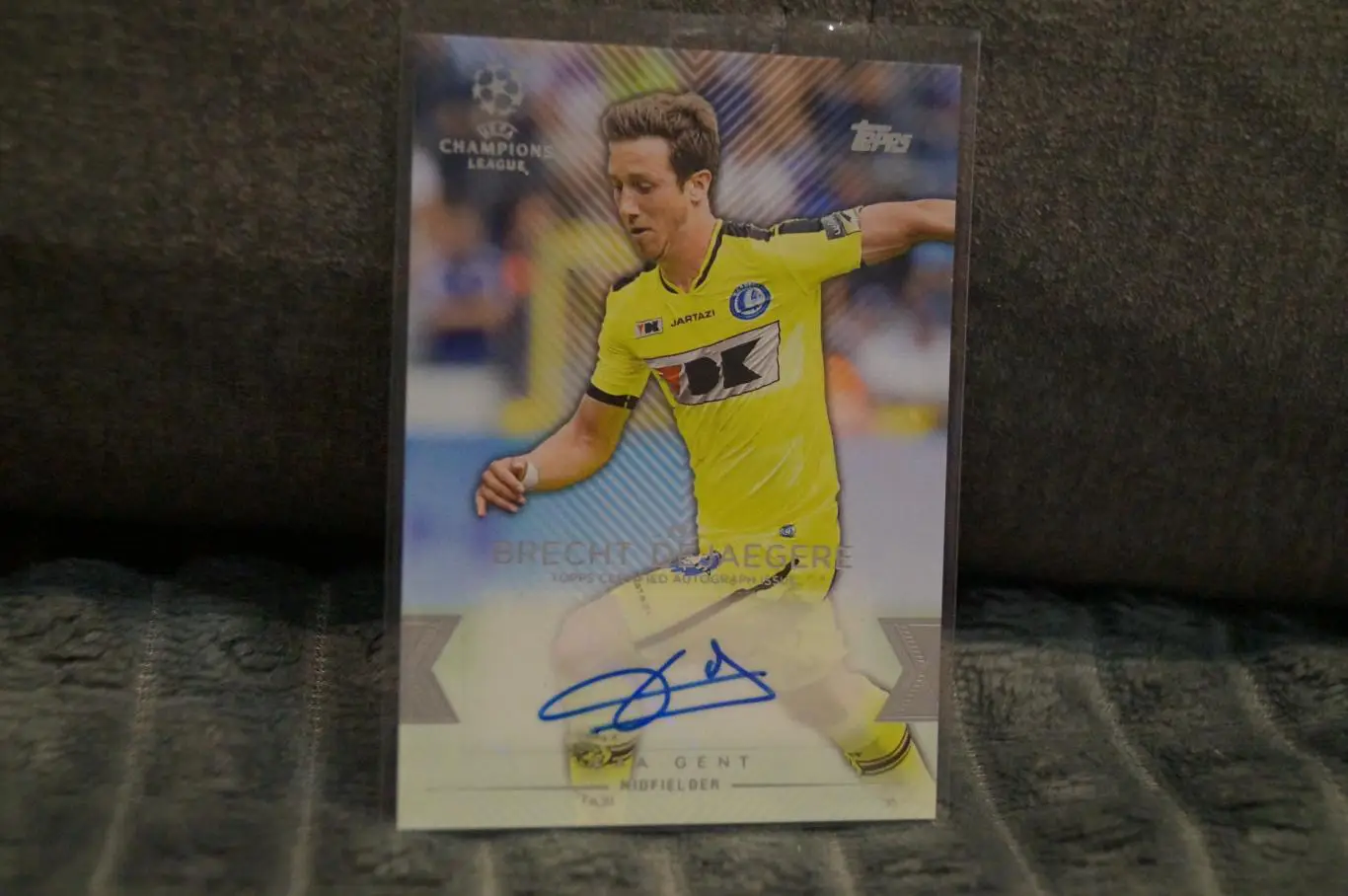 Футбольный автограф Б.Деягер(Бельгия)