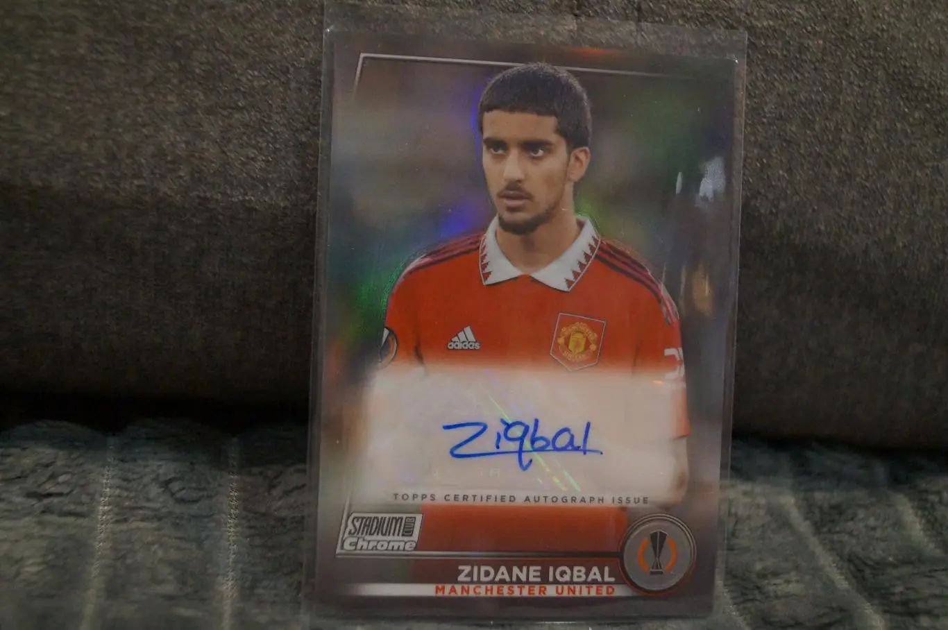 Футбольный автограф З.Икбал(Манчестер Юнайтед)