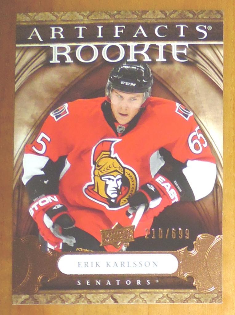 Карточка NHL 2009-10 ARTIFACTS ROOKIE #210 ERIK KARLSSON