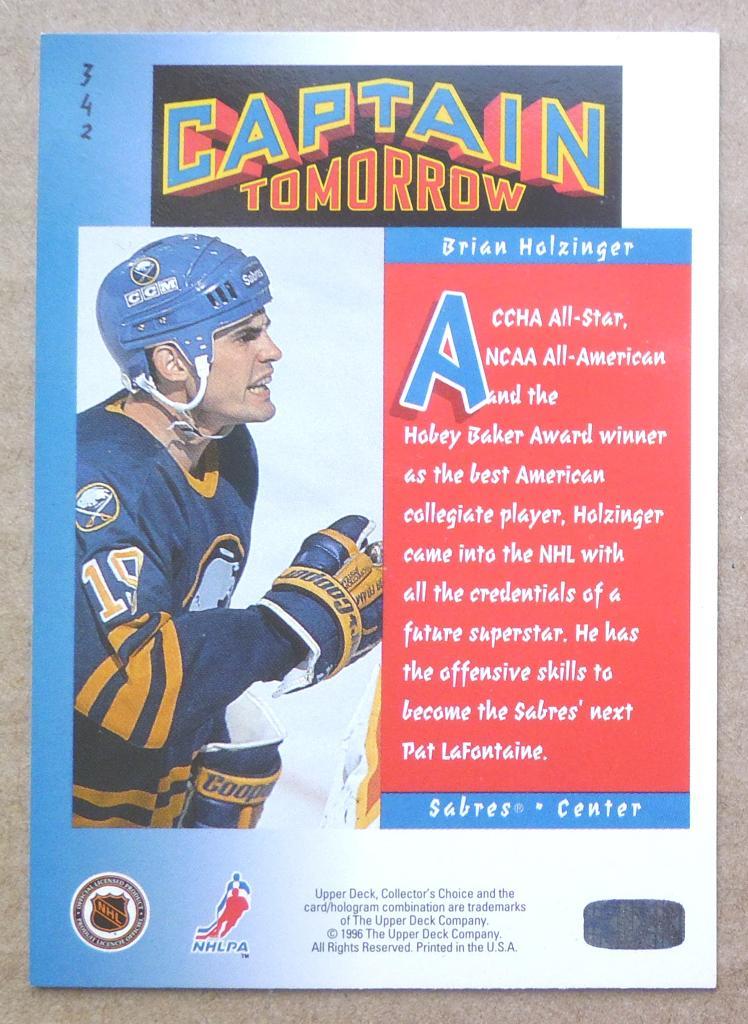 Карточка Брайан Холзингер(Brian Holzinger)Upper Deck Collector's Choice 1996:342 1