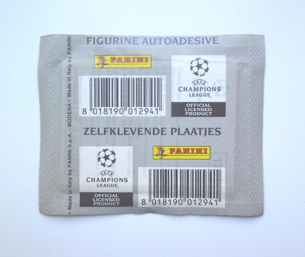 Пакетик наклеек PANINI Лига Чемпионов УЕФА 1999-2000 1