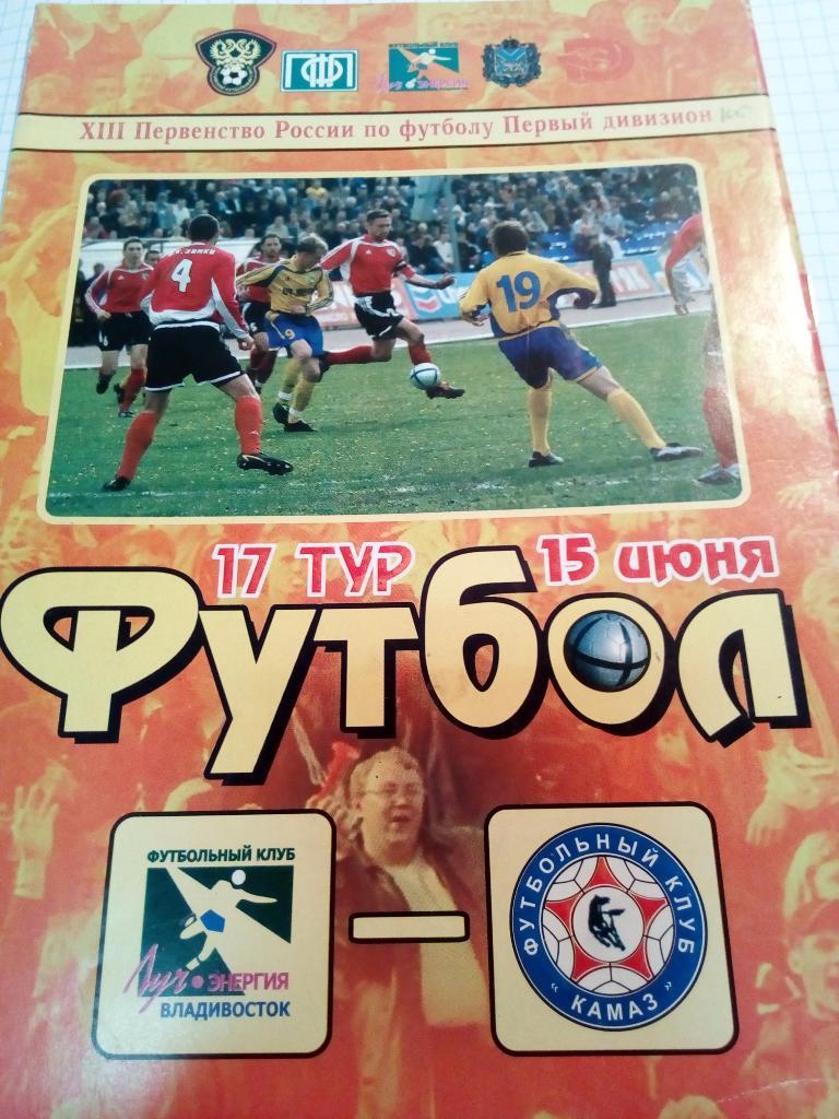 Луч Владивосток - КАМАЗ Набережные Челны - 15.06.2004