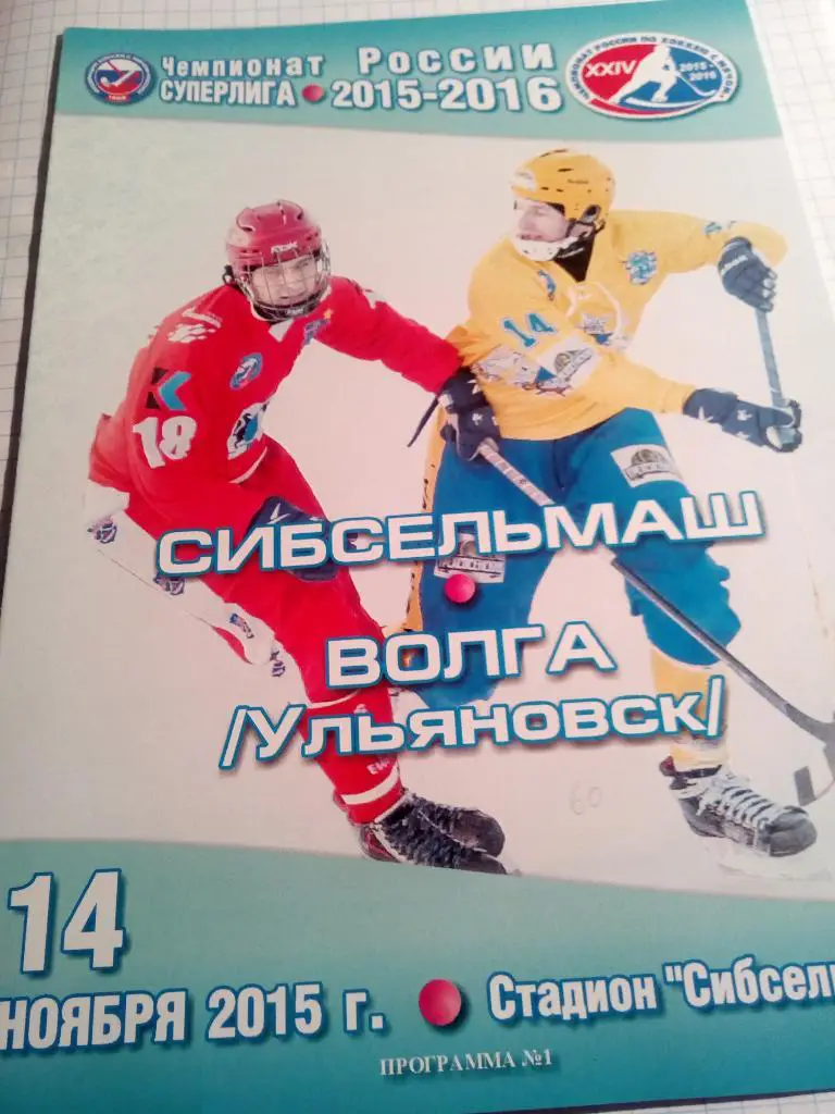 Сибсельмаш Новосибирск - Волга Ульяновск - 14.11.2015