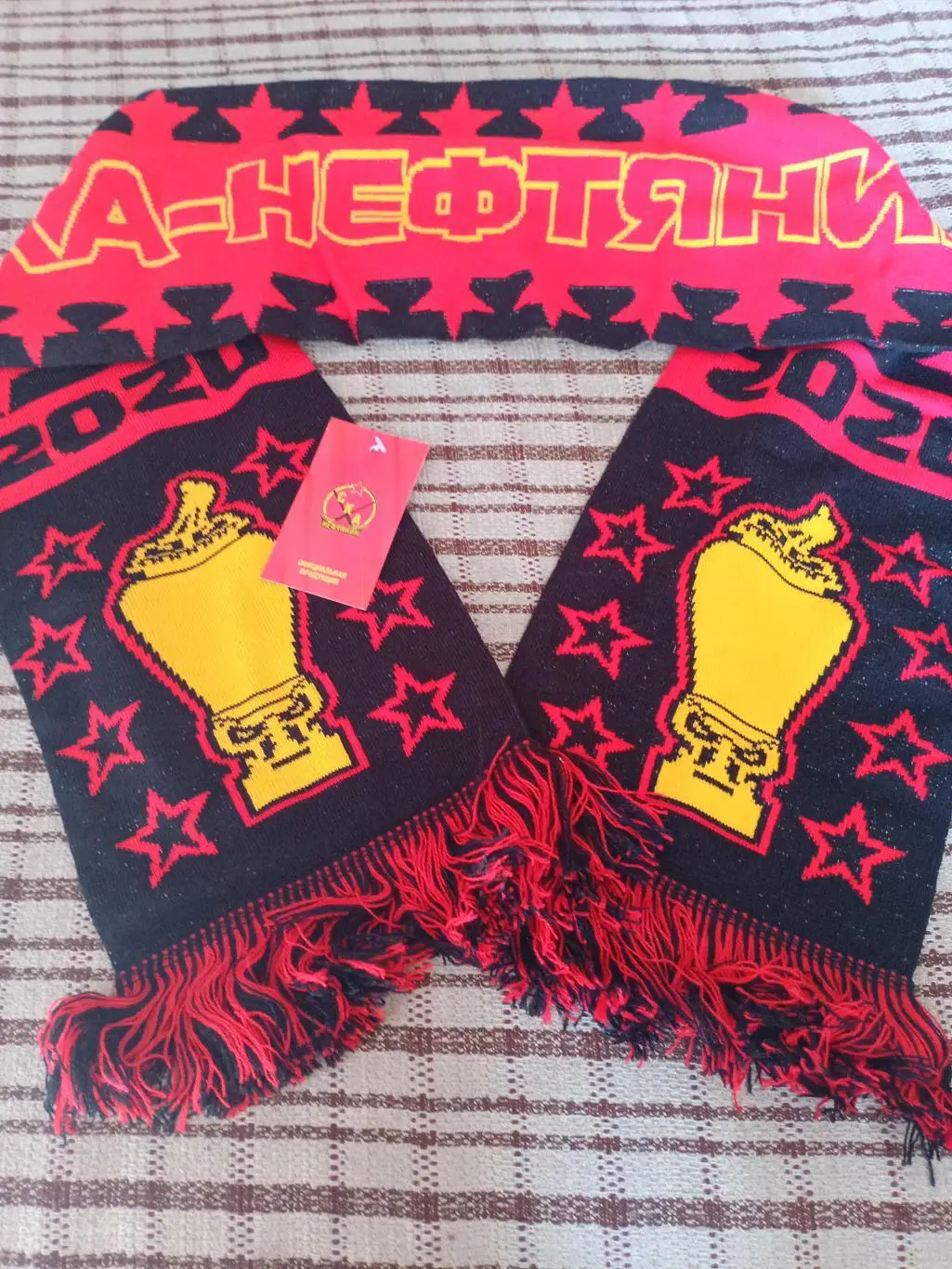 Шарф СКА-Нефтяник Хабаровск Чемпион России 2019/20 офиц (двусторонний) 1