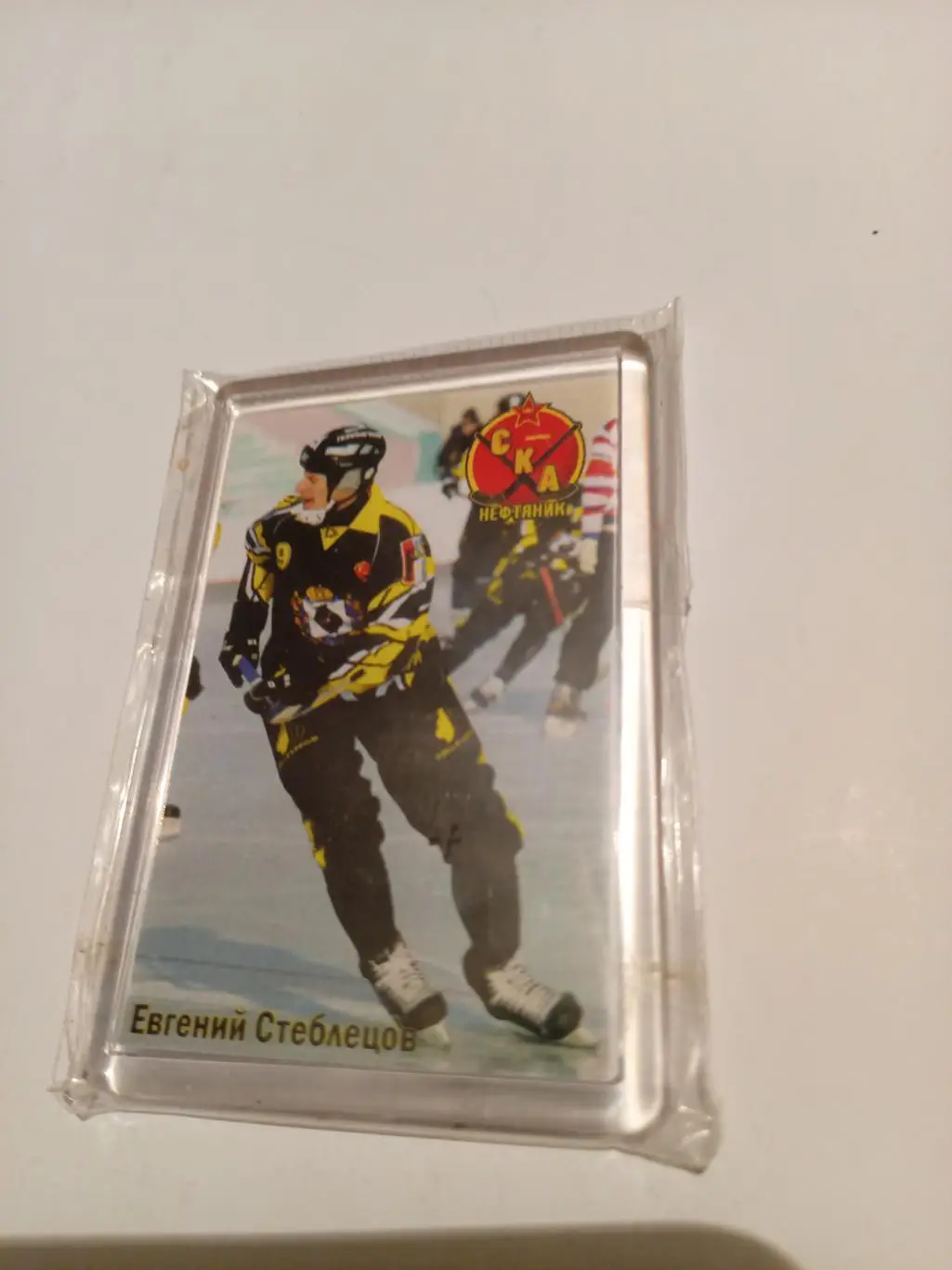 Магнит СКА-Нефтяник Хабаровск Е.Стеблецов (пластик) - 2012/13