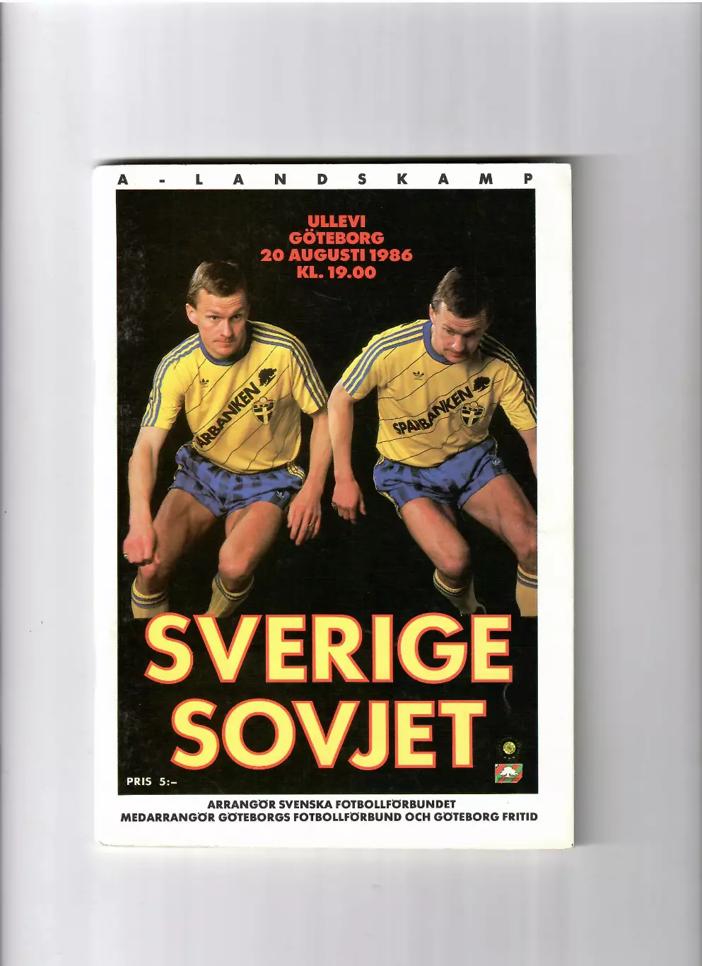 Швеция-СССР 1986