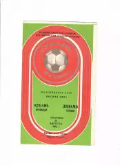 Кубань Краснодар-Динамо Тбилиси 1982