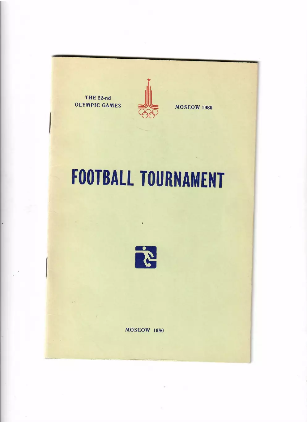Футбол.Олимпиада 1980 Москва Общая программа (англ.язык)