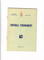 Футбол.Олимпиада 1980 Москва Общая программа (англ.язык)
