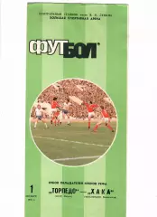 Торпедо Москва-Хака Финляндия 1986