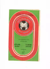 Кубань Краснодар-Таврия Симферополь 1984
