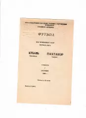 Кубань Краснодар-Пахтакор Ташкент 1989
