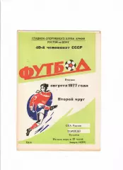 СКА Ростов-Торпедо Кутаиси 1977