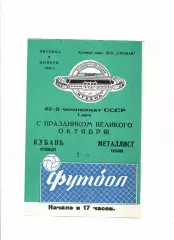 Кубань Краснодар-Металлист Харьков 1979