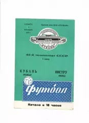 Кубань Краснодар-Нистру Кишинев 1979