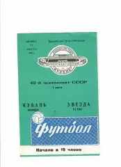 Кубань Краснодар-Звезда Пермь 1979
