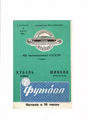 Кубань Краснодар-Шинник Ярославль 1979