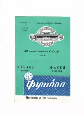 Кубань Краснодар-Факел Воронеж 1979