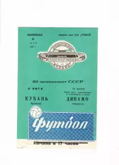 Кубань Краснодар-Динамо Ставрополь 1977