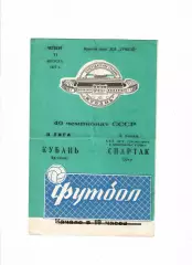Кубань Краснодар-Спартак Орел 1977