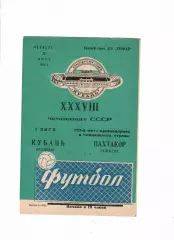 Кубань Краснодар-Пахтакор Ташкент 1976
