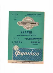 Кубань Краснодар-Шинник Ярославль 1976