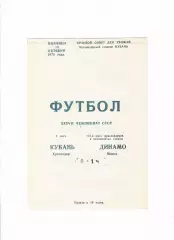 Кубань Краснодар-Динамо Минск 1975