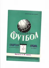 Кубань Краснодар - Спартак Ивано-Франковск 1974