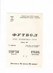 Кубань Краснодар-Спартак Нальчик 1974