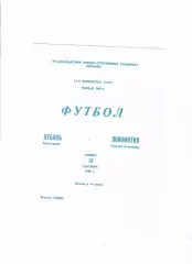 Кубань Краснодар-Локомотив Н.Новгород 1990