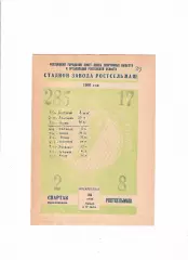 Ростсельмаш-Спартак Орджоникидзе 1960