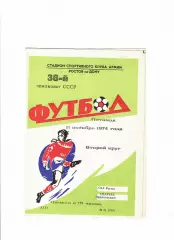 СКА Ростов-Спартак Орджоникидзе 1974