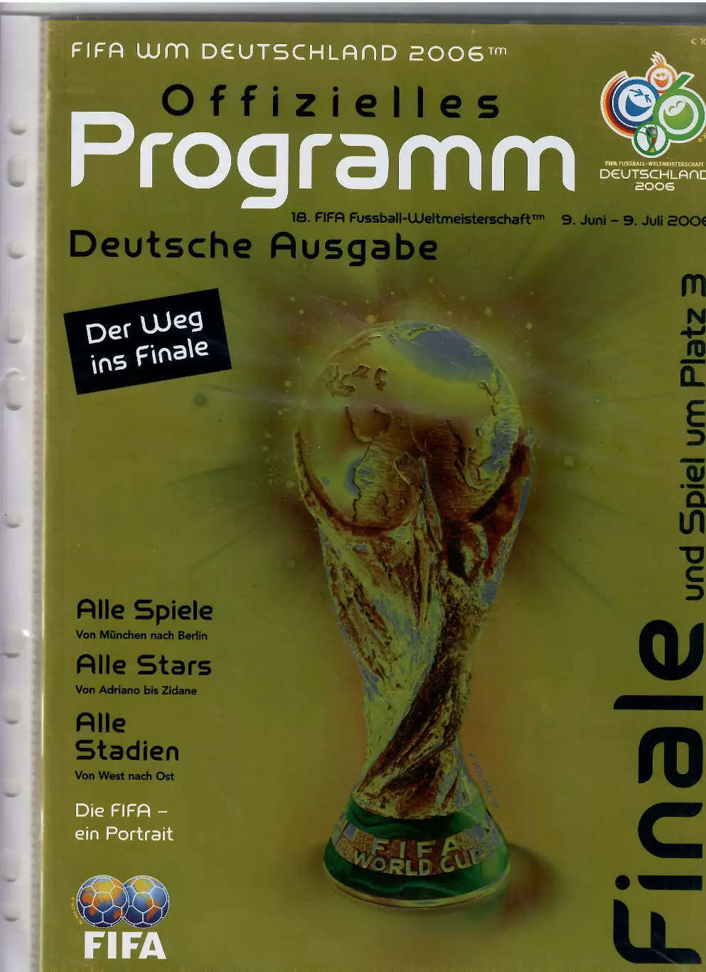 Чемпионат мира 2006 Германия.Офиц.программа( немец.язык)