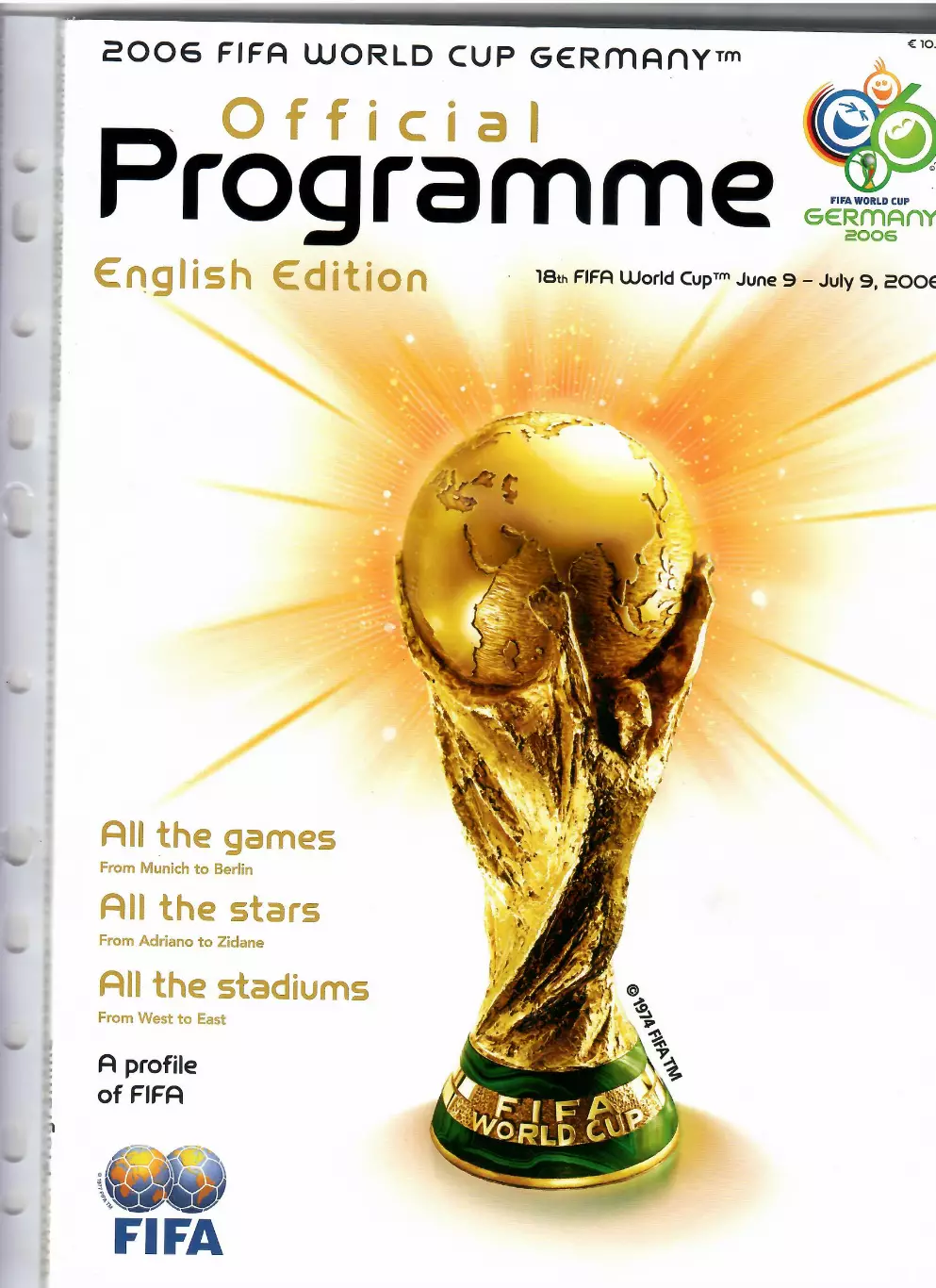 Чемпионат мира 2006 Германия.Офиц.программа(англ.язык)