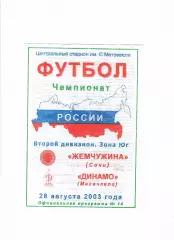 Жемчужина Сочи-Динамо Махачкала 2003