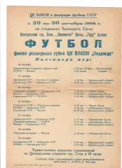 Кубок ЦК ВЛКСМ Надежда 1968 Сочи