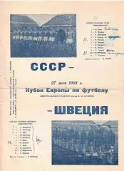 СССР-Швеция 1964