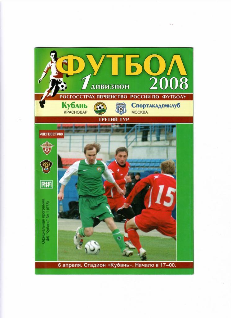 Кубань-Спортакадемклуб 2008