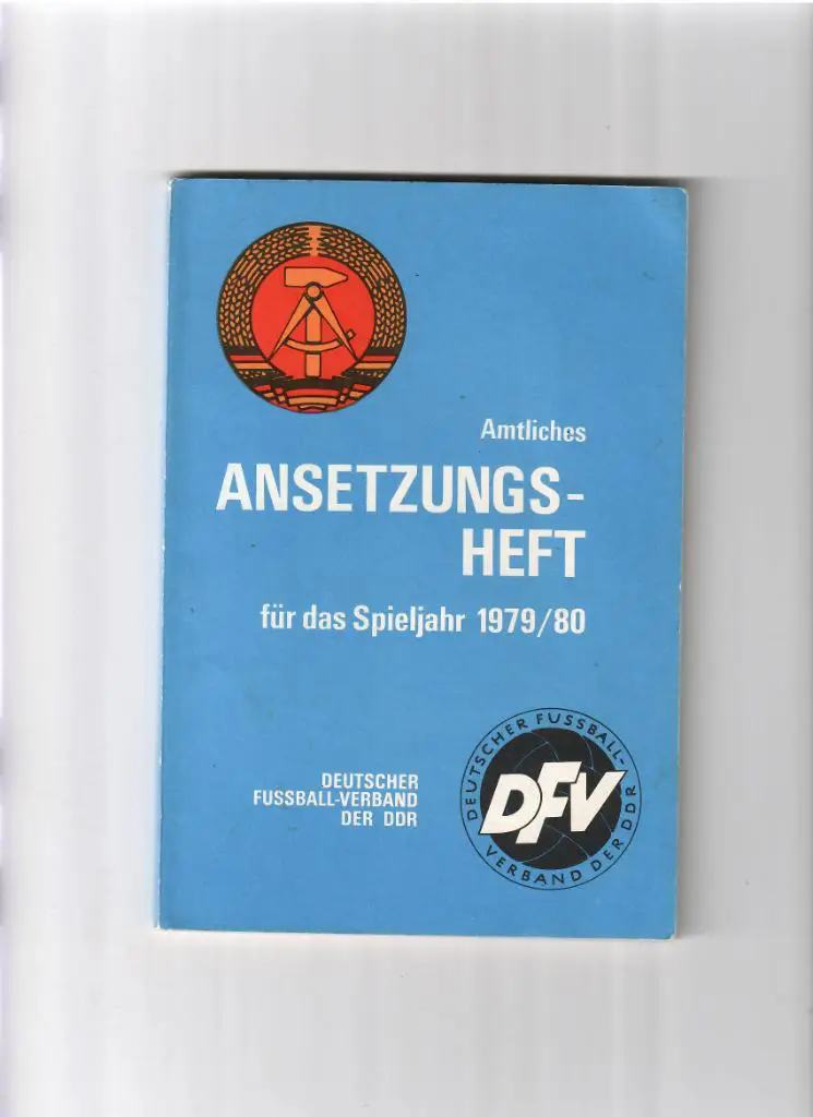 К/С Вестник немецкого футбольного союза 1979 ГДР