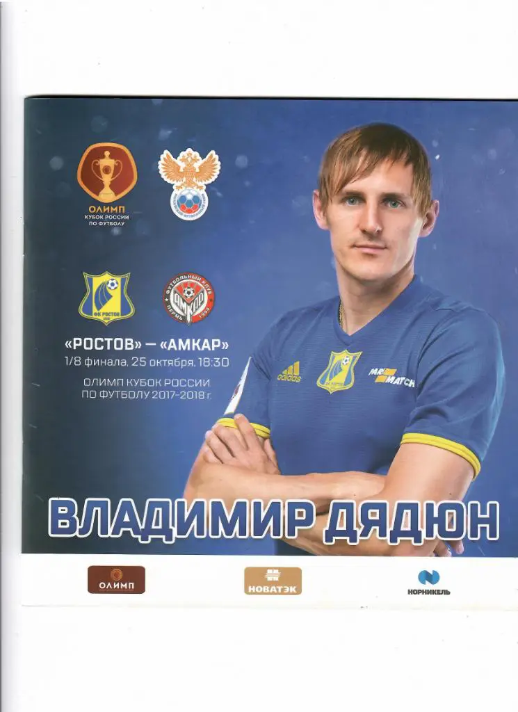 Ростов-Амкар 2017 Кубок России