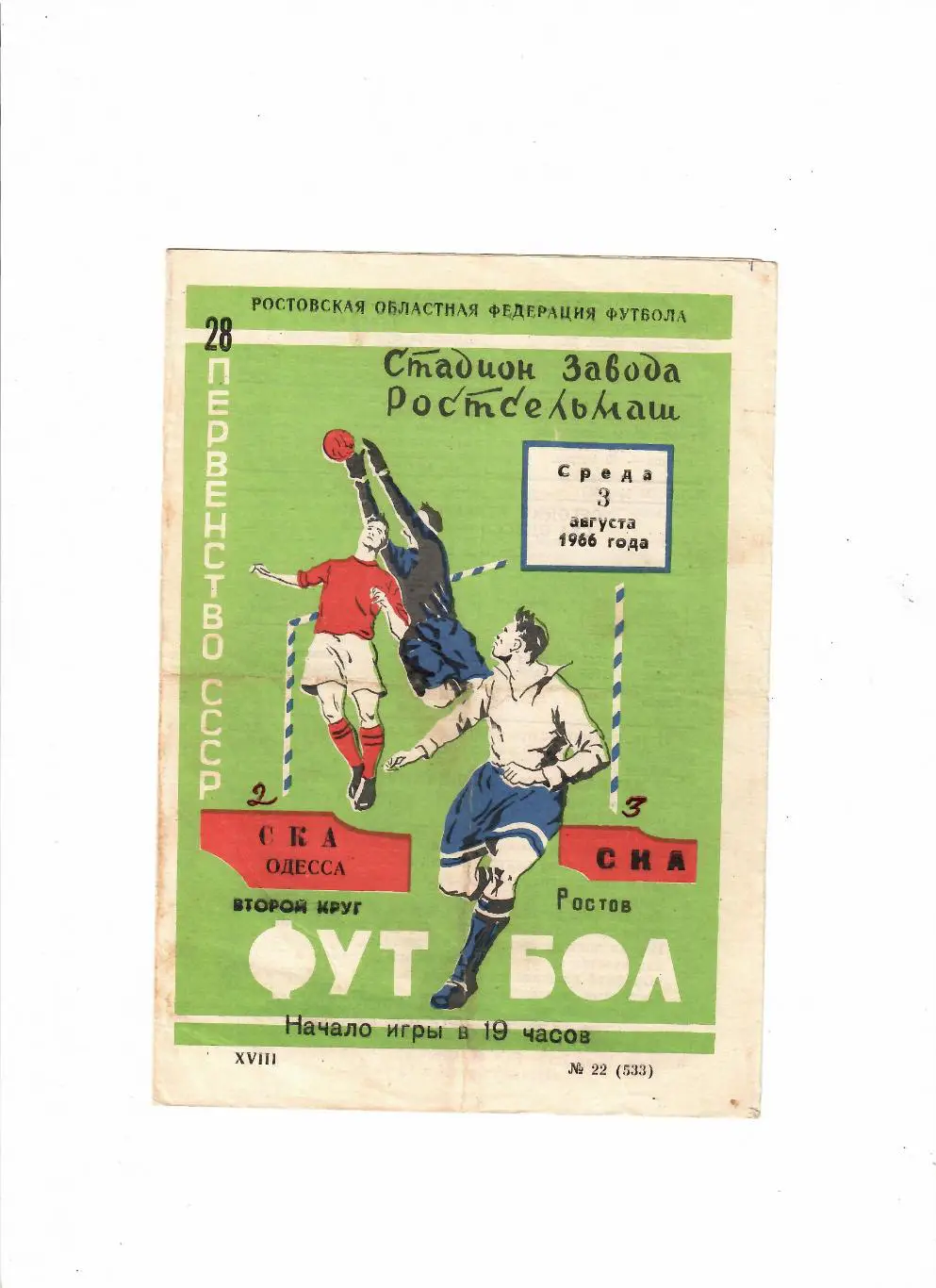 СКА Ростов-СКА Одесса 1966
