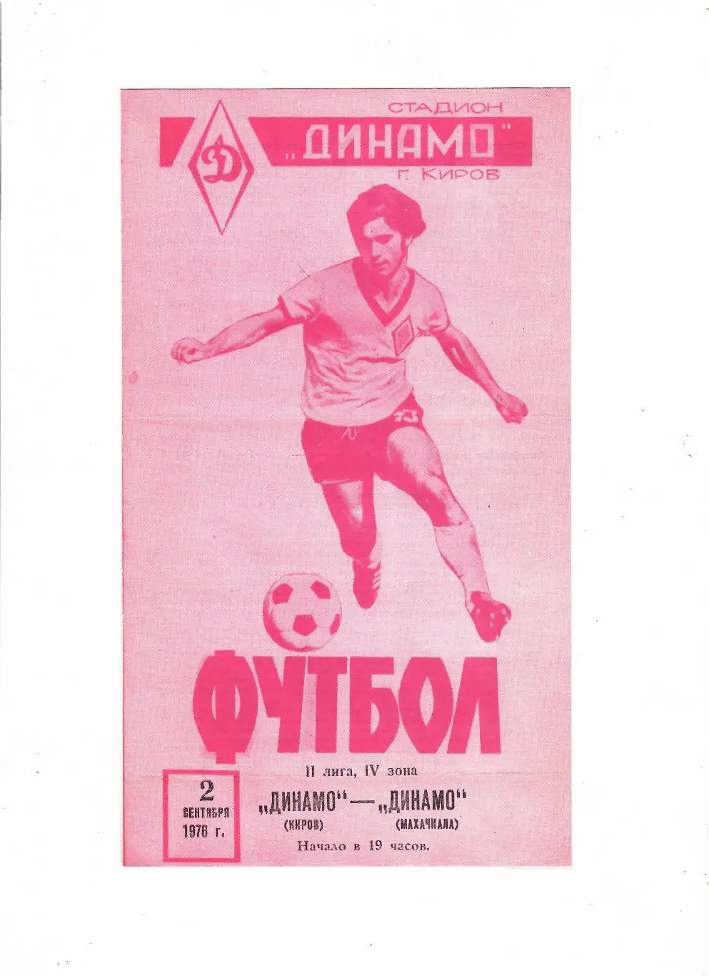 Динамо Киров-Динамо Махачкала 1976