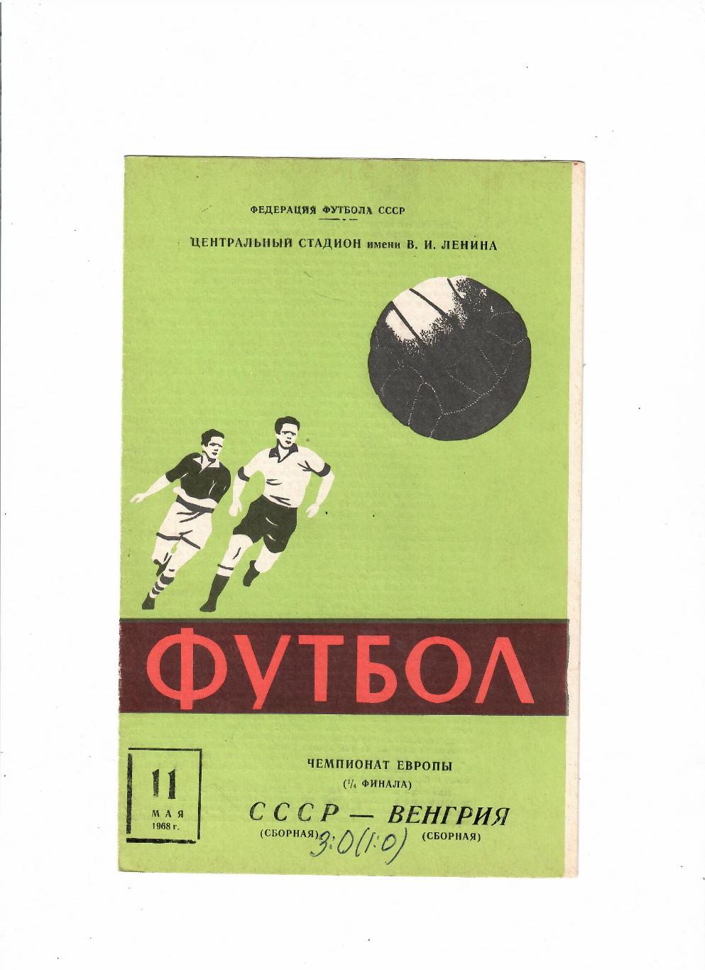 СССР-Венгрия 1968