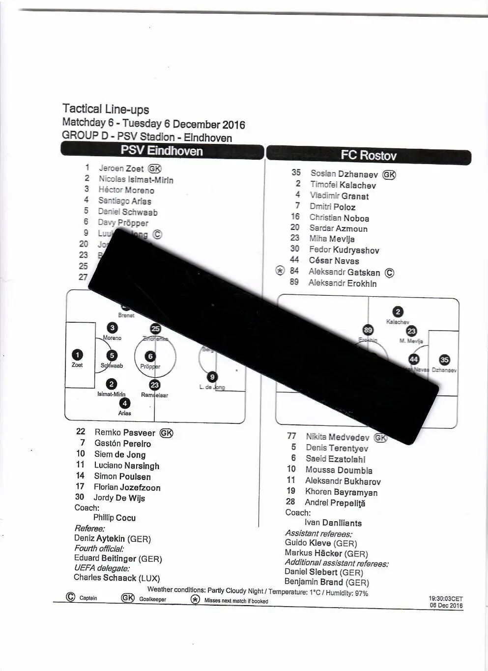 ПСВ Голландия - Ростов 2016 папка для прессы 1