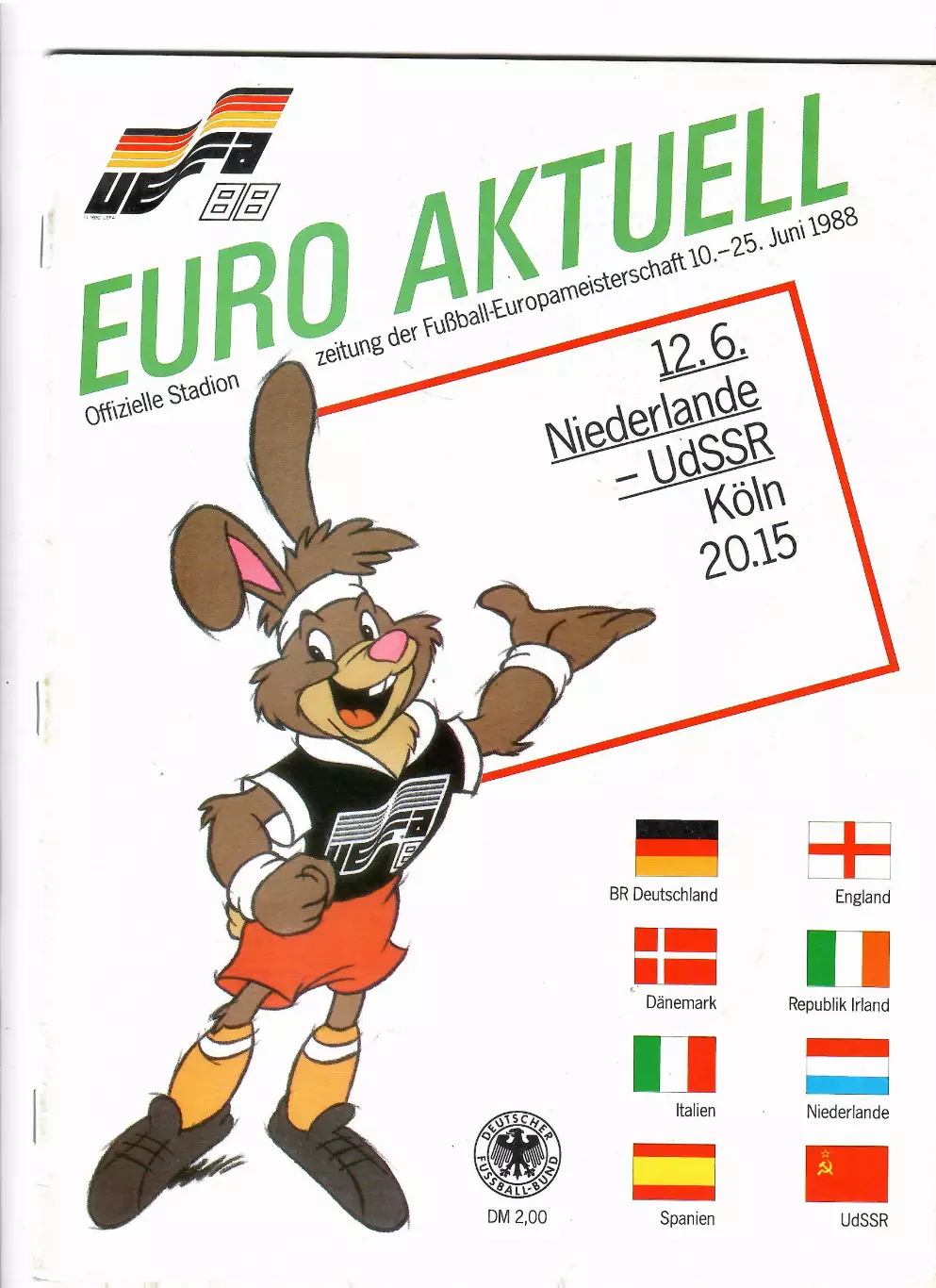 Чемпионат Европы 1988 Голландия/Нидерланды-СССР